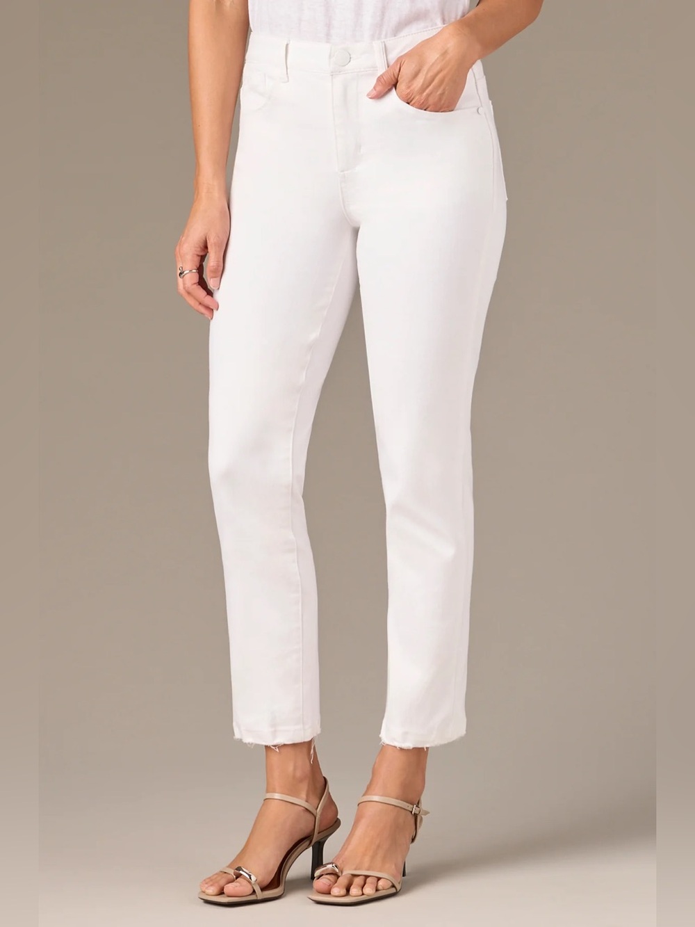 Wit & Wisdom LOGAN HIGH RISE VINTAGE SKINNY JEANS WITH SUBTLE DESTRUCTION
